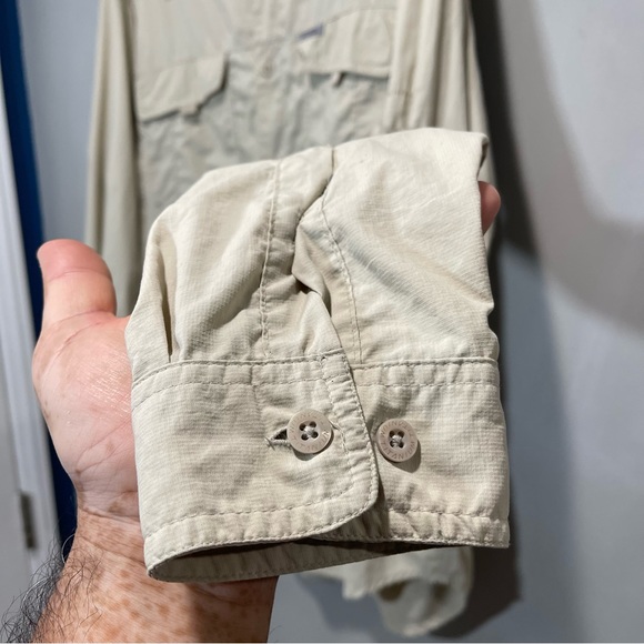 Columbia Titanium Kestral Ridge Mens Shirt, Large, Khaki, - Picture 3 of 9